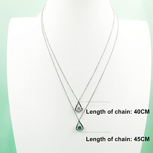 KIMIEVOL Necklaces for Women Sapphire September Birthstone Necklace 925 Sterling Silver Infinity Pendant Anniversary Birthday Christmas Jewelry Gifts for Women - Image 6