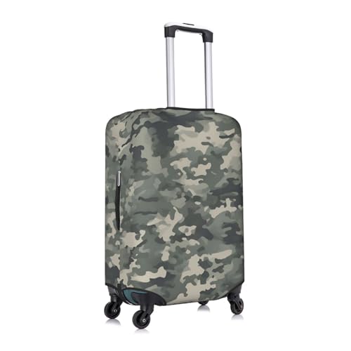 Digital Camo Print Protective Suitcase Cover Washable Travel Luggage Protector with Concealed Zipper3