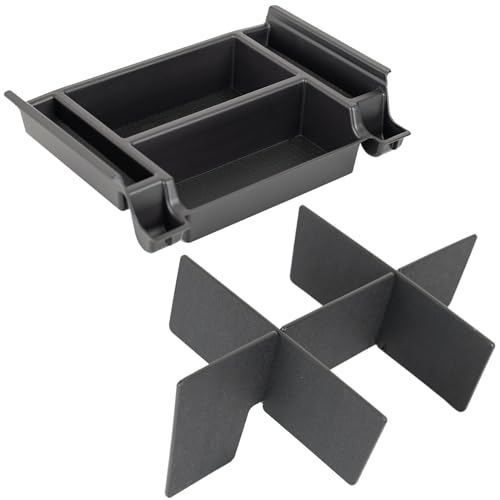 Image of Vehicle OCD - Center Console Divider and Tray Organizer for Toyota Tundra (2022-2026) / Sequoia (2023-2026) - Made in USA - NOT Compatible with Center Console Safe - SLX513