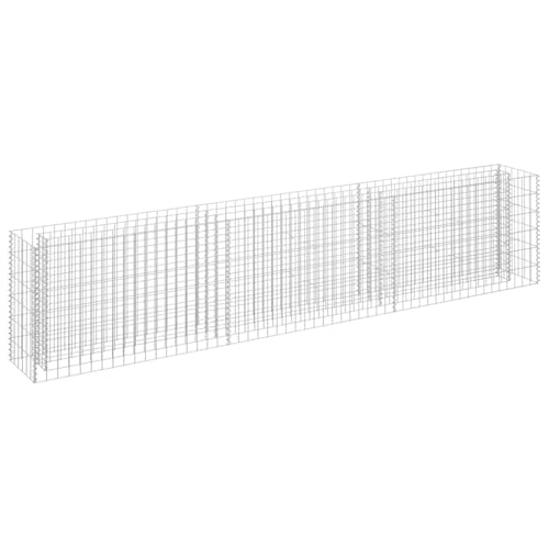vidaXL Gabione Hochbeet Drahtkorb Steinkorb Pflanzkübel Pflanzgefäß Blumentopf Pflanzkasten Gabionenkorb Steingabionen Wand Mauer Verzinkter Stahl 270x30x60cm vidaXL Gabione Hochbeet Drahtkorb Steinkorb Pflanzkübel Pflanzgefäß Blumentopf Pflanzkasten Gabionenkorb Steingabionen Wand Mauer Verzinkter Stahl 270x30x60cm