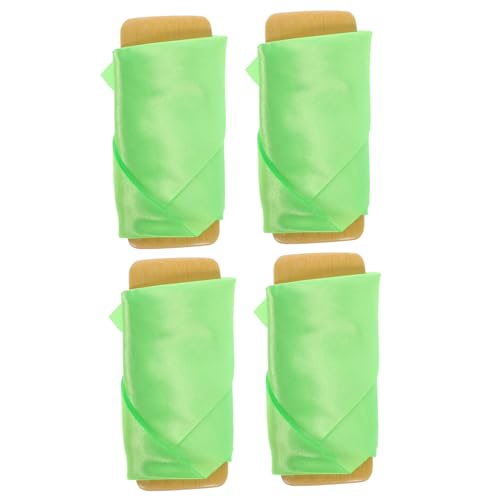 GLSTOY Hand Clappers Noisemakers Bulk Green Silk Chinese Traditional Stage Performance