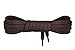 Mount Swiss Luxury Schnürsenkel flach ø 7 mm I 1 Paar reißfeste Premium Schuhbänder aus 100% Baumwolle ideal für Sneaker Sportschuhe Lederschuhe Freizeitschuhe Farbe: Darkbrown, Länge: 120cm