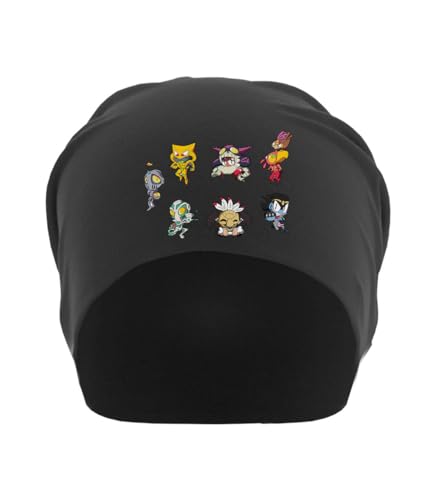 Bonnet souple noir unisexe Anime 65 chapeau coton taille unique