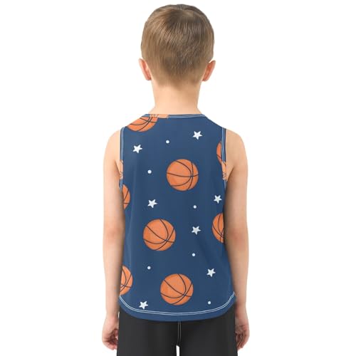Boys' Tank Top Shirt Basketball Stars Pattern Sleeveless T-Shirts3