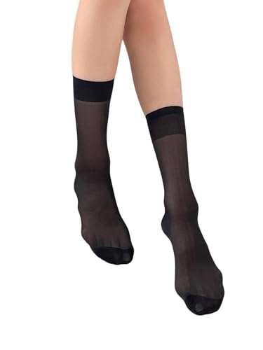Milumia Women's Mesh Sheer Socks Ankle High Socks