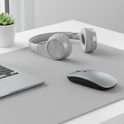 Image of Wireless Mouse, Ergonomic 2.4G Optical Wireless Mouse with 6 Buttons, 800 /1200 /1600 DPI, Portable Mouse with USB Receiver for Laptop, MacBook, Desktop - Grey