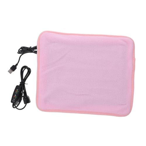 Mikikit 1pc Pet Heating Pad Reptile Terrarium Pets Pet Reptile Heating Pad Turtle Reptile Substrate Liner Terrarium Carpet Warming Reptile Heat Pad Reptile Heat Mat Basking Pink Polyester