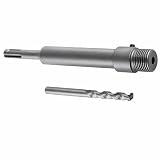 Topolenashop Asta Prolunga 500 mm per Fresa a Tazza SDS Plus – Barra in Widia con Punta di Centraggio e Filettatura M22, Estensione per Corone Cave e Carotatrice su Muratura e Cemento 50cm