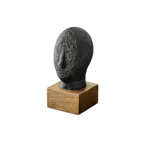 Image of Ellementry Calm Face Ecomix Sculpture 19 cm Tall, Home Decor Showpiece Figurine for Living Room & Office, Modern Asthetic Tabletop Decorative Accent, Unique Gift Item for Shelf Decoration