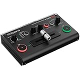 Roland マルチフォーマット コンパクト&パワフルなオーディオ/ビデオミキサー プロフェッショナルストリーミング用 2つのHDMIカメラ付き 10チャンネルオーディオミキシングとビデオ効果 (V-02HD MK II)