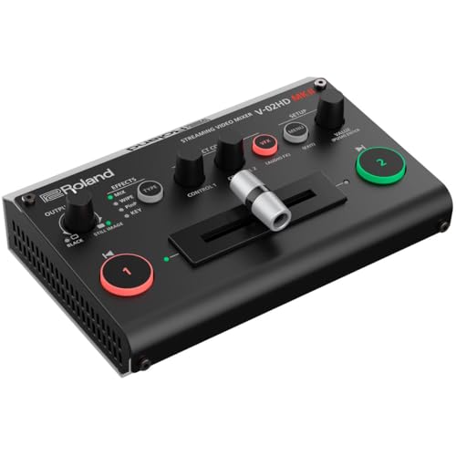 Roland V-02HD MK II – Streaming Video Mixer – The World’s Easiest Two-Camera Livestreaming Solution. Ideal for Online Teachers, Gamers, Worship and All Other Content Makers
