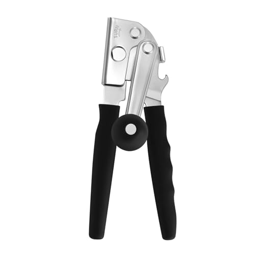 Heavy Duty Commercial Can Opener - Hand Crank Can Opener Swing Away Manual Can Opener with Magnet and Easy Turn Crank Smooth Edge Seniors Aid Tools for Restaurant Home Outdoor