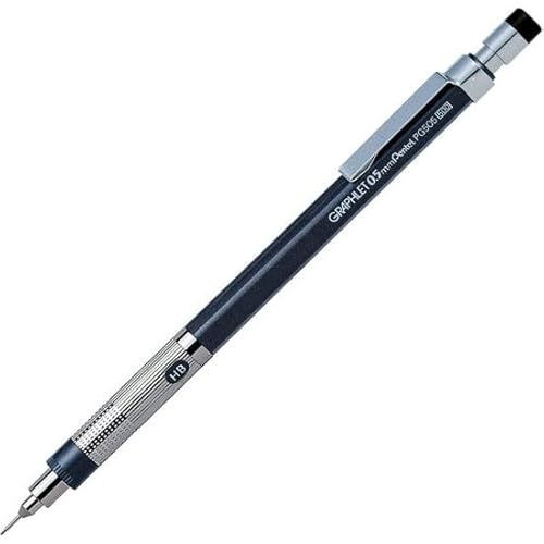 ぺんてる シャープ グラフレット PG505-AD PG505-AD 【まとめ買い5本セット】 + 画材屋ドットコム ポストカードA
