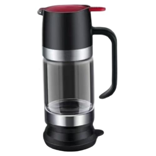 Glass Honey Dispenser No Drip 300ml Honey Jar with Holder Base Multi-Purpose Syrup Dispenser for Toast, Coffee & More