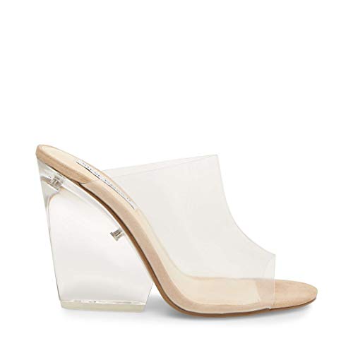 Steve Madden Women's Evolve Clear Dress Open 7.5 US