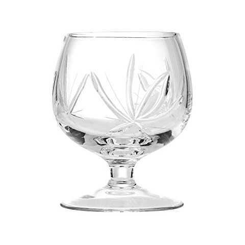 Neman 10 oz Brandy Snifter Glass, Elegant Brandy Tasting Glasses, Premium Quality Hand-Cut Crystal Glass Set, 6EA/SET Cover