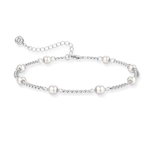 Bracelet perles d'eau douce HHRFCS plaqué or 18k, un bijou fait main élégant