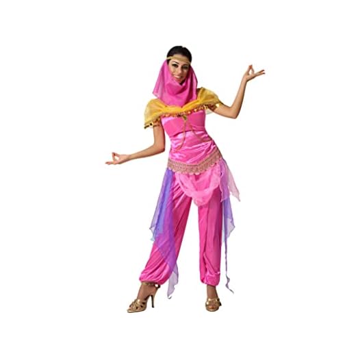Atosa disfraz princesa árabe adulto fúcsia M
