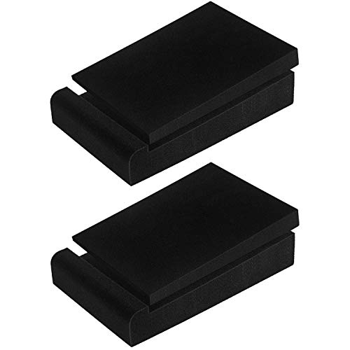 JBER 2 Pack Acoustic Isolation Pads, Studio Monitor Speaker Isolation Foam Pads, High