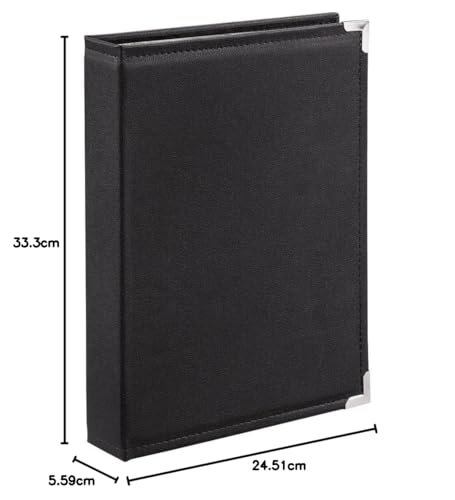 Hama Einsteckalbum New York City (Fotoalbum f&uuml;r 400 Fotos im Format 10x15, schwarze Innenseiten, 4 Einsteck-Taschen pro Seite) schwarz