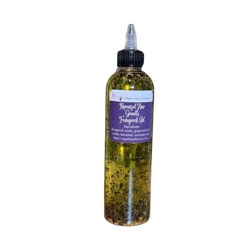 8 oz Hair growth fenugreek oil with rosemary oil horsetail and nettle