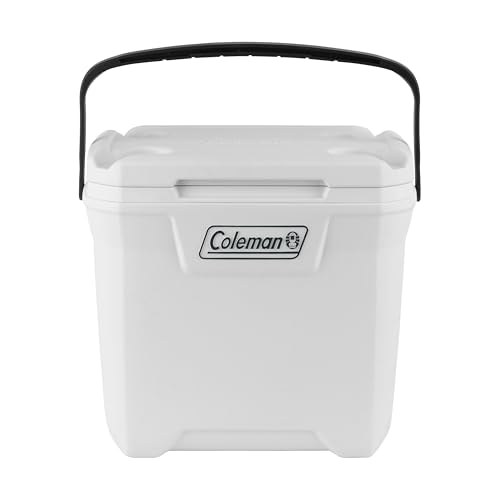 Image of COLEMAN 28 QT Ice Box (26.4 Liter) With Capecity - 39 Cans And Ice Retention - 3 day /BPA Free Material (White)