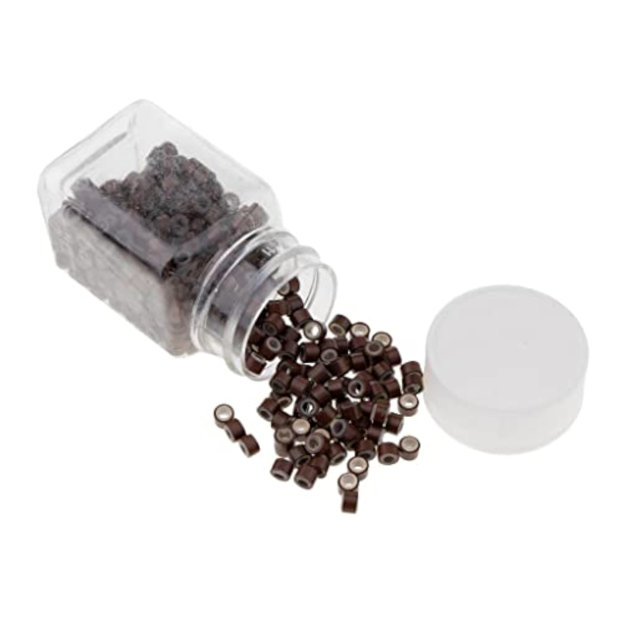 Silicone Micro Rings Links Crimp Beads for Hair Extensions