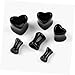 PACKOVE 10Pairs Heart Shape Acrylic Ear Gauges Punk for Men Women for Parties Concerts Chic Fashionable Stretchers