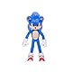 Sonic The Hedgehog Sonic 3 Movie Sonic mit Smaragd-Accessoire, Spielzeugfigur von Jakks Pacific, 13 cm groß, hochbeweglich, offiziell Lizenziertes Sonic 3 Movie, empfohlen ab 3 Jahren