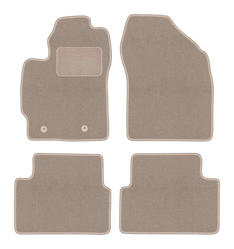 Tapis de voiture en velours beige pour Toyota Corolla E14 E15 berline 2007-2012