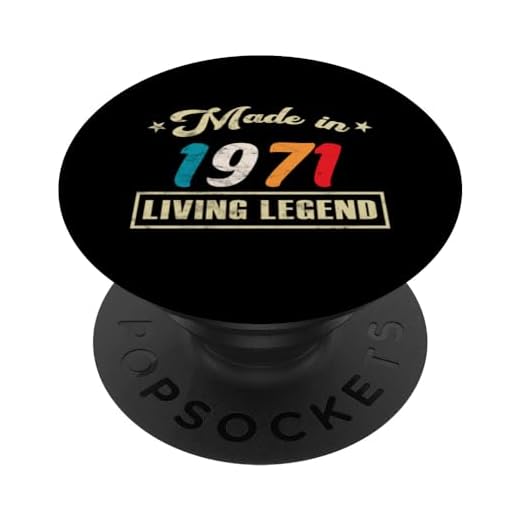 Hecho En 1971 Edición Limitada De Cumpleaños Vintage PopSockets PopGrip Intercambiable