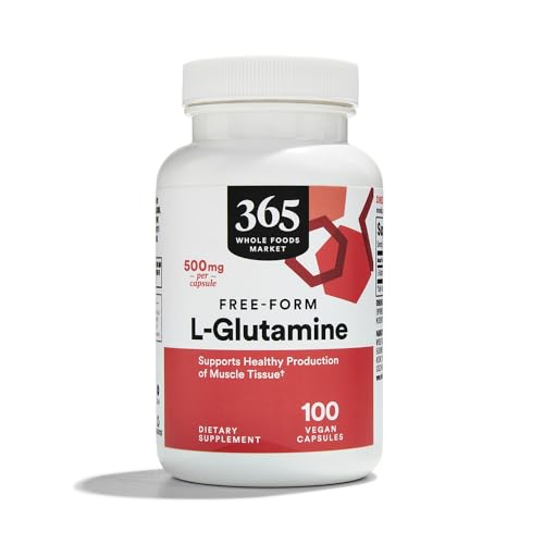 365 by Whole Foods Market, L-Glutamine 500mg, 100 ct - image 1