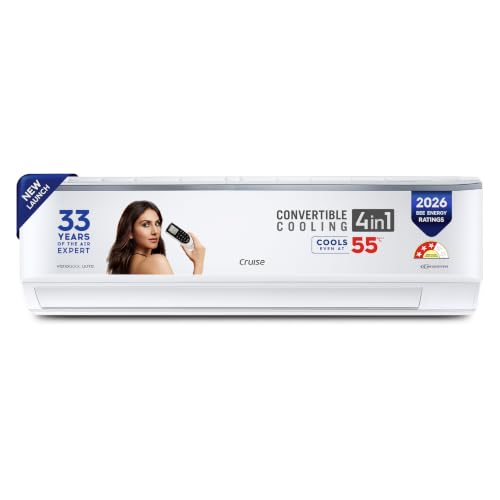 Image of Cruise 2.2 Ton 3 Star, New star rated, Inverter Split AC with PM 2.5 Air Purification (100% Copper, Convertible 4-in-1, 2-Way Swing, 7-Stage Air Filtration, Cools at 50C,CWCVBM-VU7F253, White)