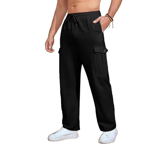 Risacharm Pants for Men ComforFlex - Men's Multi-Pocket Stretch Comfort Outdoor Casual Pants