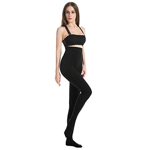 Image of MANZI 2 Pairs 400D Women's Black Thermal Warm Winter Fleece Tights