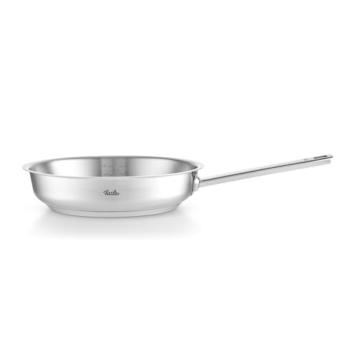 Fissler Original-Profi Collection/Edelstahl-Pfanne (Ø 24 cm) Stielpfanne mit Innen-Skala, novogrill Bratfläche - Induktion