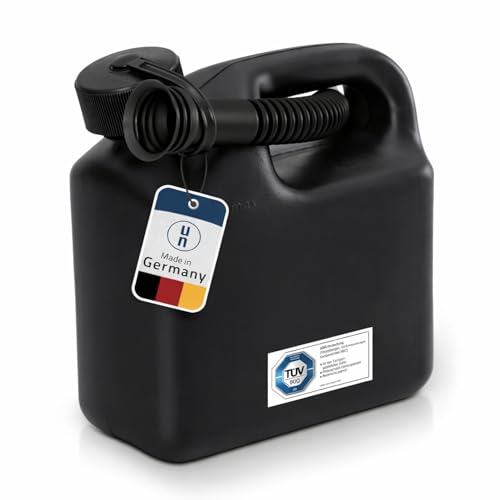 Kraftstoff-Kanister STANDARD 3l für Benzin, Diesel und andere Gefahrgüter, UN-Zulassung, made in Germany, TÜV-geprüfter Produktion, schwarz