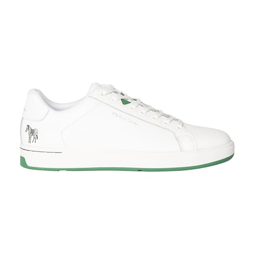 Paul Smith Men's Leather 'Albany' Sneakers with Green Soles