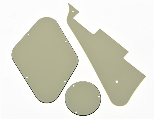 KAISH Aged Pearl LP Standard Pickguard and LP Rear Control Plate Switch Plate Cavity Covers for Les Paul Made in USA - Image 2