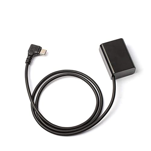 ZITAY USB C to NP-FW50 Batterie Dummy pour Sony Type NP-FW50 pour für Sony A6400 A6100 A3000 A5000 A6500 A6000 Cover