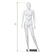 6 FT Female Mannequin Dress Form Display - Manikin Torso Stand Realistic Full Body Mannequin for Retail Clothing Shops, Halloween Christmas Cosplay, White (No.1)