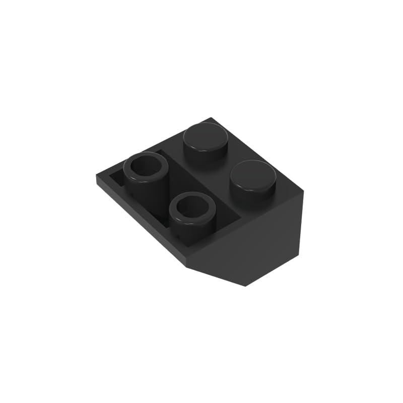 Gobricks 3660 Slope Brick 2x2 45° Inverted Slope 50 Pieces GDS-599 Compatible with Lego Building Blocks Color:Black