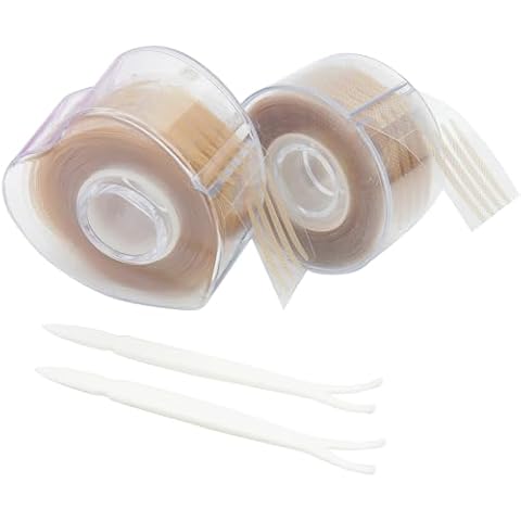 1200PCS Invisable Eyeliner Sticker Double Fold Eyelid Shadow Sticker Double Eyelid Tape Tool (2 rolls-S 1200pcs) Cover