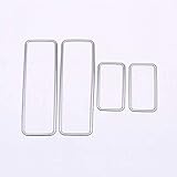Chrome Car Interior Door Armrest Power Window Lift Switch Button Frame Cover Trim For Land Rover Discovery Sport 2015 2016 2017 2018 Car Accessories