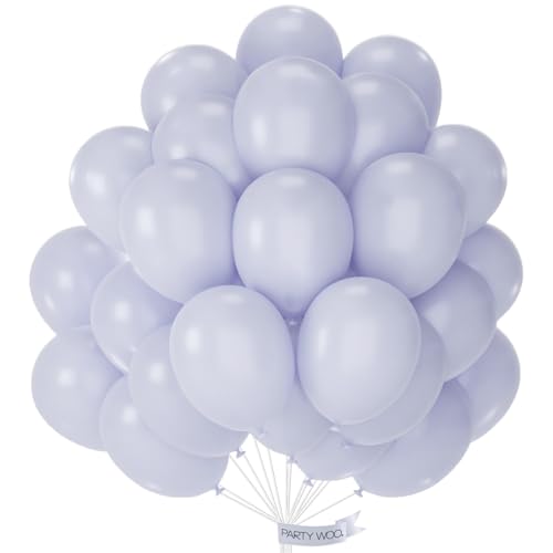 Image of PartyWoo Dusty Blue Balloons 50pcs Slate Blue Boho Neutral Color 12 Inch