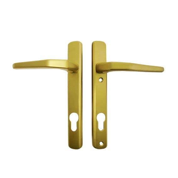 WP Gold Lever Lever Inline Door Handle 92mm PZ Great Replacement for 118402 (G-U Polished Gold Door Handle)