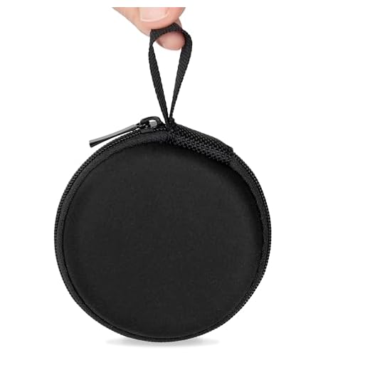 Ginsco Mini-Portable Hard Shell Earbuds Case for Apple EarPods Headphones USB-C Wired Ear Buds/Samsung Galaxy Wired Earbuds, Travel Case for Earphones Earplugs