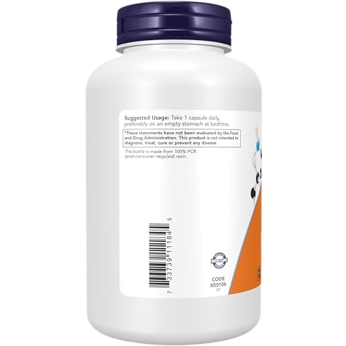 Image of NOW Foods Supplements, 5-HTP (5-hydroxytryptophan) 100 mg, Neurotransmitter Support*, 240 Veg Capsules