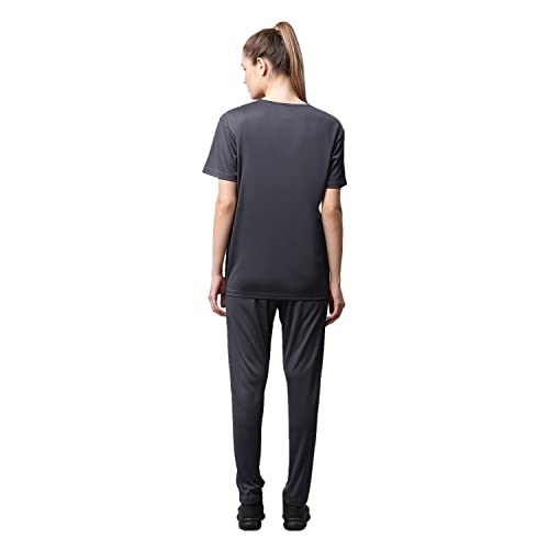 Image of Mack Jonney Dryfit Lycra Solid Tracksuit Co-ord Sets for Women (Pack of 2)-DRYFIT T D10 BLU OLV 004-P