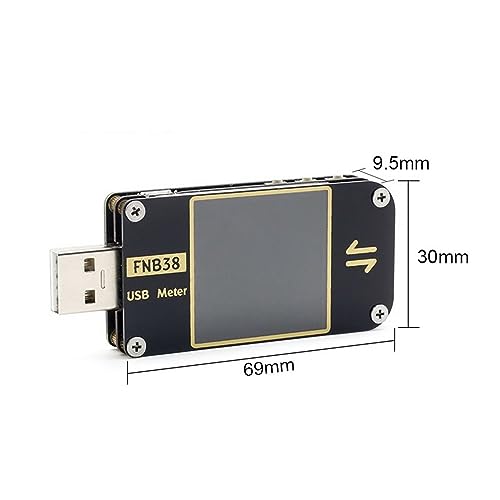 usb チェッカー、 FNB38 USB テスター DC デジタル電圧計 Amperimetro 電流電圧計ボルトアンペア電流計検出器電源銀行充電器インジケータ 、テスター(1PCS)